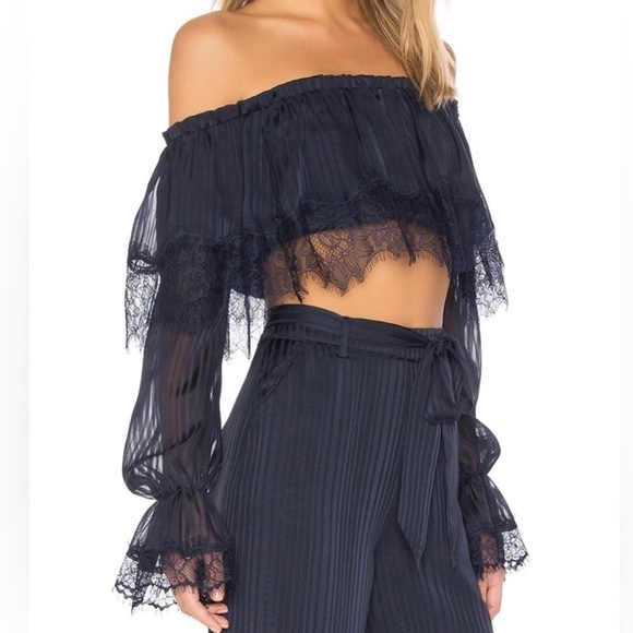 🅽🅴🆆 Tularosa Annie Crop Top in Iris Blue, women's size XS - Picture 5 of 17